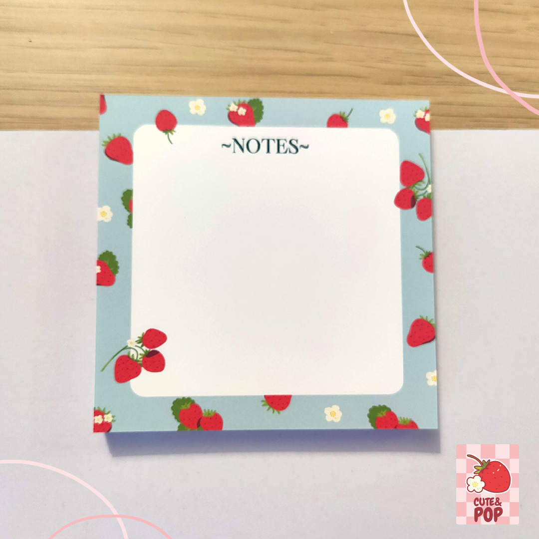 Notepad - Fragole - immagine 3