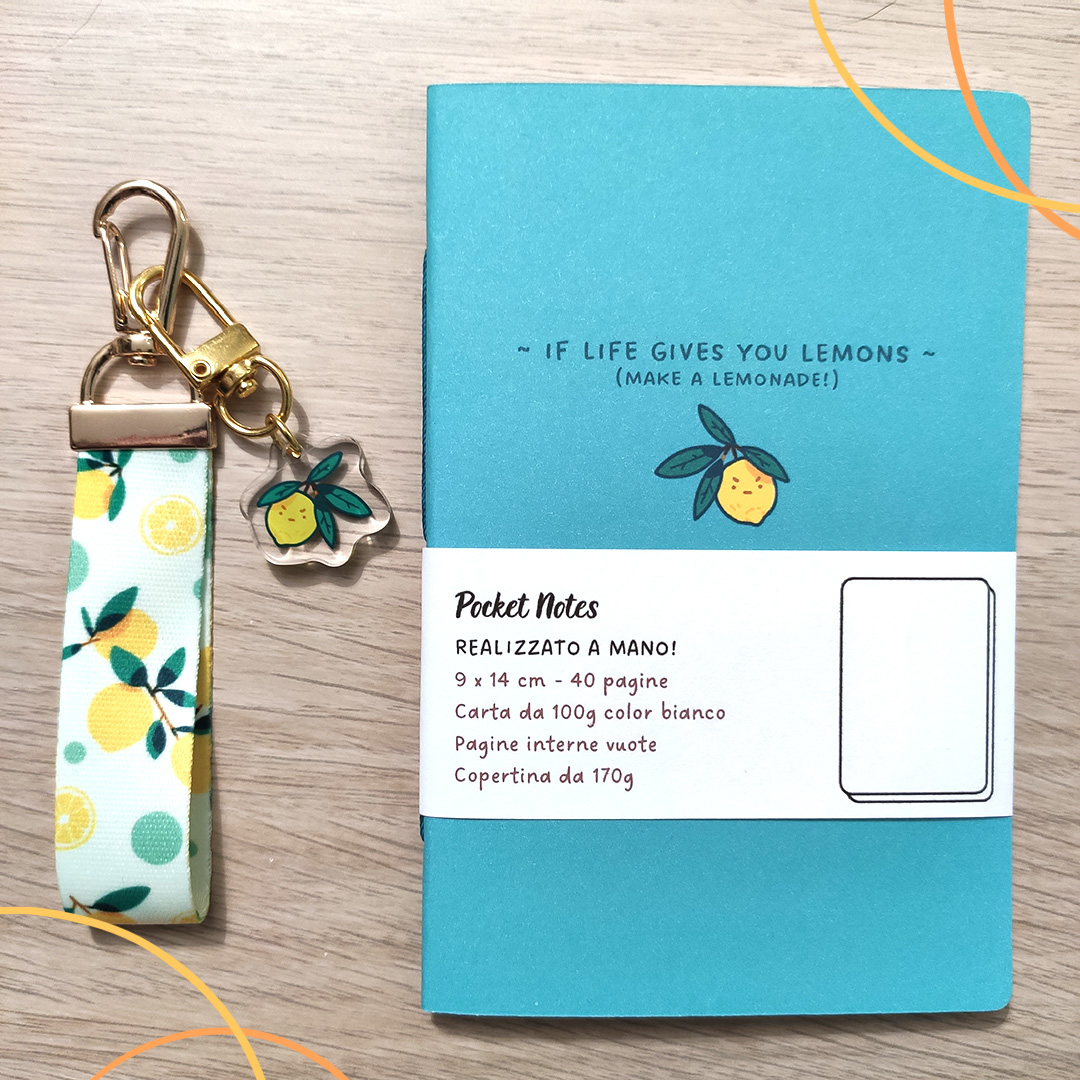Pocket Notes - Limone + portachiavi - immagine 4