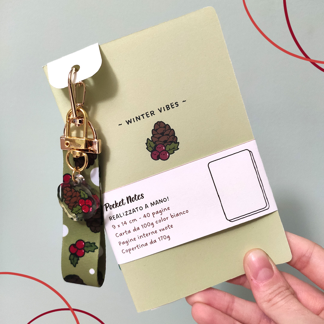 Pocket Notes - Pigna + portachiavi